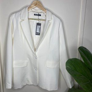 White Over Sized Blazer